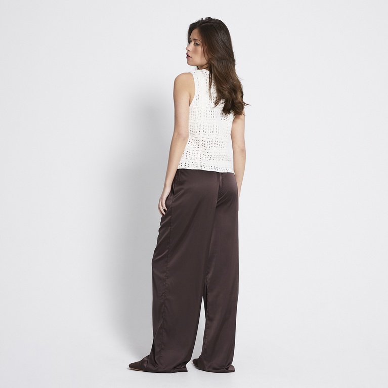 Crochet knit top "Mila" Off white